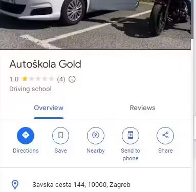 Autoškola GOLD, Zagreb – recenzija i loša iskustva!