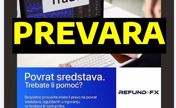 RefundFX.eu je prevara! – Zaboravite na povrat novca radi se o “refund scam”