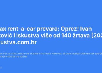 Prevara Vintax rent-a-car i direktor Ivan Vinković u središtu skandala: Prevara koja je oštetila stotine Hrvata