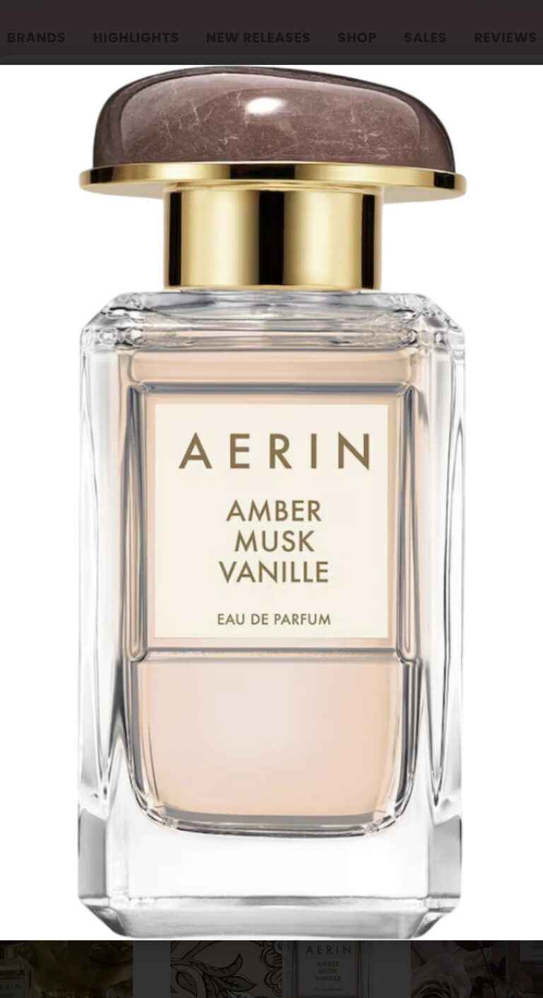 amber musk vanille od aerina najnovija gourmand parfema s vanilijskim blagom i ambrom za sve ljude